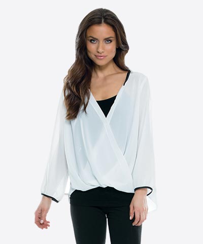 Women T-shirt Cross Front